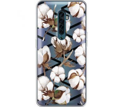 Силіконовий чохол BoxFace OPPO Reno2 Cotton flowers (38504-cc50)