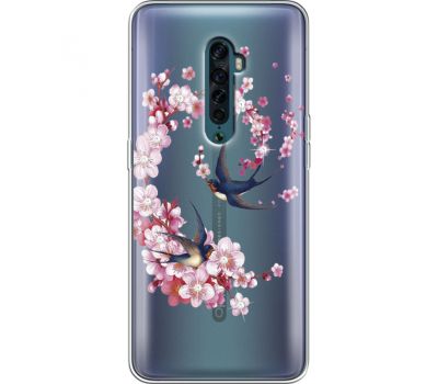 Силіконовий чохол BoxFace OPPO Reno2 Swallows and Bloom (938504-rs4)