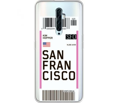 Силіконовий чохол BoxFace OPPO Reno2 Z Ticket  San Francisco (38510-cc79)