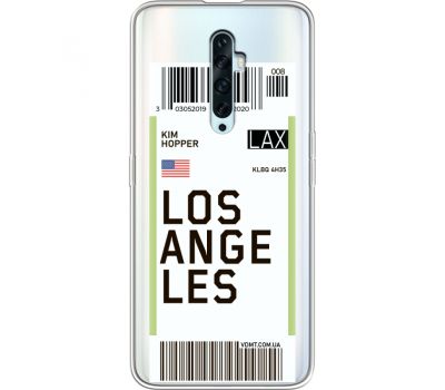 Силіконовий чохол BoxFace OPPO Reno2 Z Ticket Los Angeles (38510-cc85)