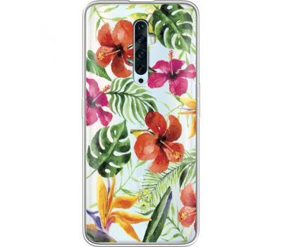 Силіконовий чохол BoxFace OPPO Reno2 Z Tropical Flowers (38510-cc43)