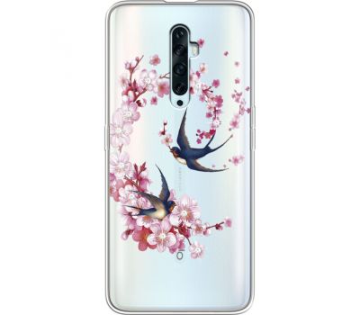 Силіконовий чохол BoxFace OPPO Reno2 Z Swallows and Bloom (938510-rs4)