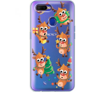 Силіконовий чохол BoxFace OPPO A5s с 3D-глазками Reindeer (38515-cc74)