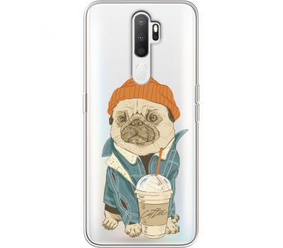 Силіконовий чохол BoxFace OPPO A5 2020 Dog Coffeeman (38520-cc70)