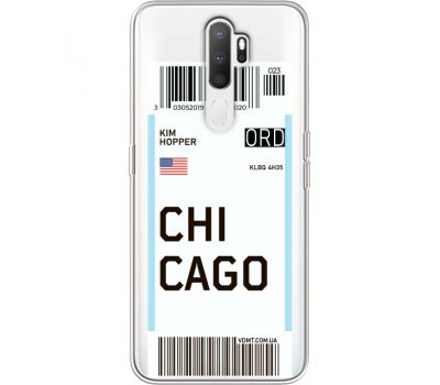 Силіконовий чохол BoxFace OPPO A5 2020 Ticket Chicago (38520-cc82)