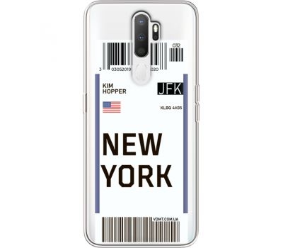Силіконовий чохол BoxFace OPPO A5 2020 Ticket New York (38520-cc84)