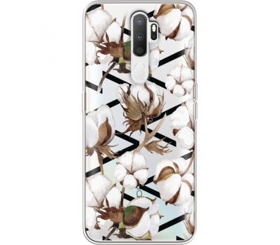 Силіконовий чохол BoxFace OPPO A5 2020 Cotton flowers (38520-cc50)