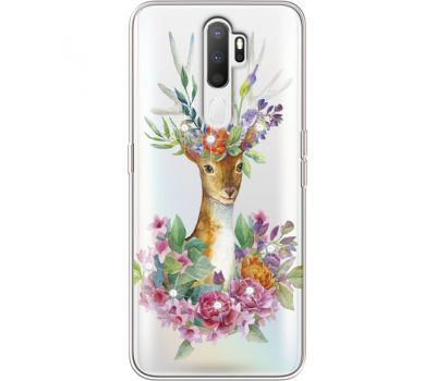 Силіконовий чохол BoxFace OPPO A5 2020 Deer with flowers (938520-rs5)