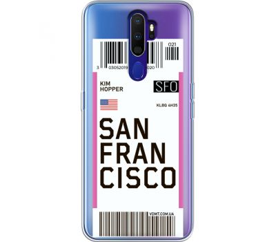 Силіконовий чохол BoxFace OPPO A9 2020 Ticket  San Francisco (38525-cc79)