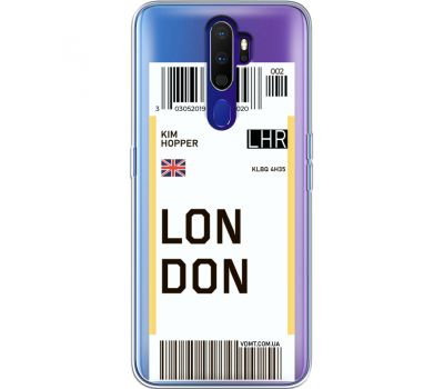 Силіконовий чохол BoxFace OPPO A9 2020 Ticket London (38525-cc83)