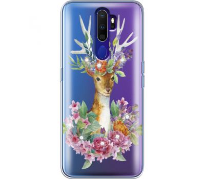 Силіконовий чохол BoxFace OPPO A9 2020 Deer with flowers (938525-rs5)