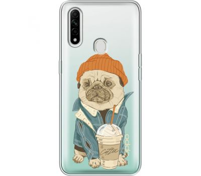 Силіконовий чохол BoxFace OPPO A31 Dog Coffeeman (39939-cc70)