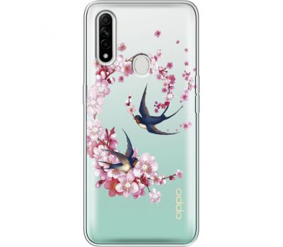 Силіконовий чохол BoxFace OPPO A31 Swallows and Bloom (939939-rs4)