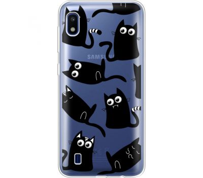 Силіконовий чохол BoxFace Samsung A105 Galaxy A10 с 3D-глазками Black Kitty (36868-cc73)