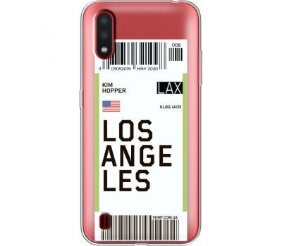 Силіконовий чохол BoxFace Samsung A015 Galaxy A01 Ticket Los Angeles (38841-cc85)