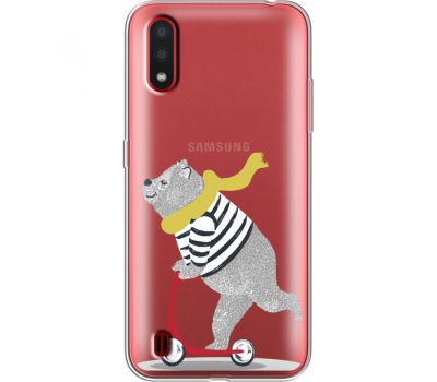 Силіконовий чохол BoxFace Samsung A015 Galaxy A01 Happy Bear (38841-cc10)