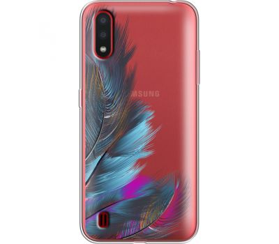 Силіконовий чохол BoxFace Samsung A015 Galaxy A01 Feathers (38841-cc48)