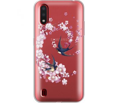 Силіконовий чохол BoxFace Samsung A015 Galaxy A01 Swallows and Bloom (938841-rs4)