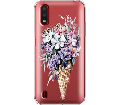 Силіконовий чохол BoxFace Samsung A015 Galaxy A01 Ice Cream Flowers (938841-rs17)