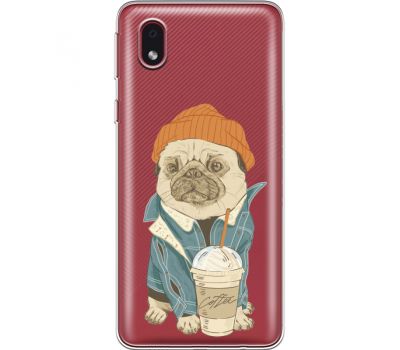 Силіконовий чохол BoxFace Samsung A013 Galaxy A01 Core Dog Coffeeman (40877-cc70)