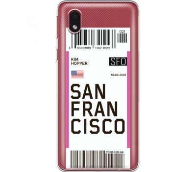 Силіконовий чохол BoxFace Samsung A013 Galaxy A01 Core Ticket  San Francisco (40877-cc79)