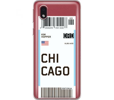 Силіконовий чохол BoxFace Samsung A013 Galaxy A01 Core Ticket Chicago (40877-cc82)