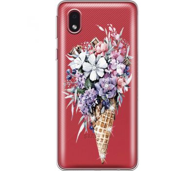 Силіконовий чохол BoxFace Samsung A013 Galaxy A01 Core Ice Cream Flowers (940877-rs17)
