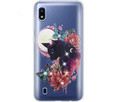 Силіконовий чохол BoxFace Samsung A105 Galaxy A10 Cat in Flowers (936868-rs10)
