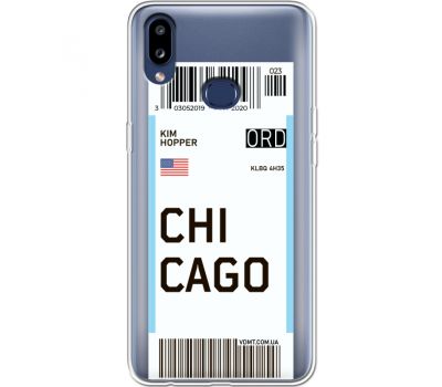 Силіконовий чохол BoxFace Samsung A107 Galaxy A10s Ticket Chicago (37945-cc82)