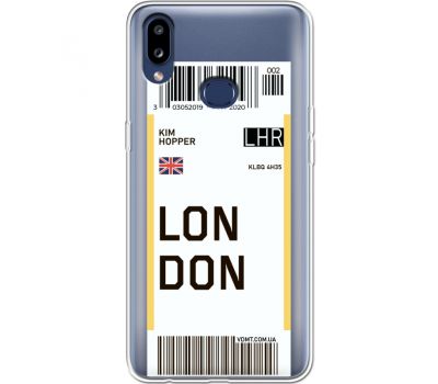 Силіконовий чохол BoxFace Samsung A107 Galaxy A10s Ticket London (37945-cc83)