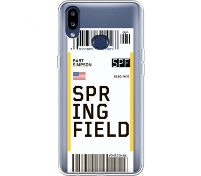Силіконовий чохол BoxFace Samsung A107 Galaxy A10s Ticket Springfield (37945-cc93)