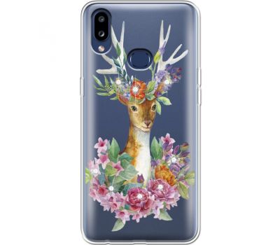 Силіконовий чохол BoxFace Samsung A107 Galaxy A10s Deer with flowers (937945-rs5)