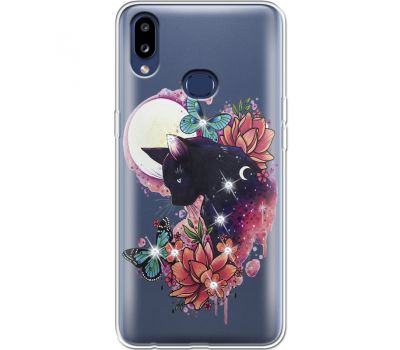 Силіконовий чохол BoxFace Samsung A107 Galaxy A10s Cat in Flowers (937945-rs10)