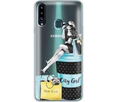 Силіконовий чохол BoxFace Samsung A207 Galaxy A20s City Girl (38126-cc56)