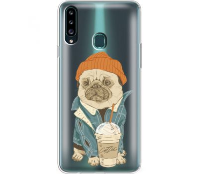 Силіконовий чохол BoxFace Samsung A207 Galaxy A20s Dog Coffeeman (38126-cc70)