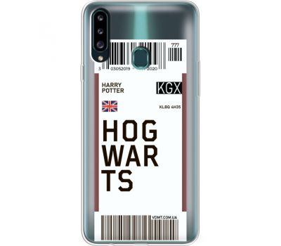 Силіконовий чохол BoxFace Samsung A207 Galaxy A20s Ticket Hogwarts (38126-cc91)