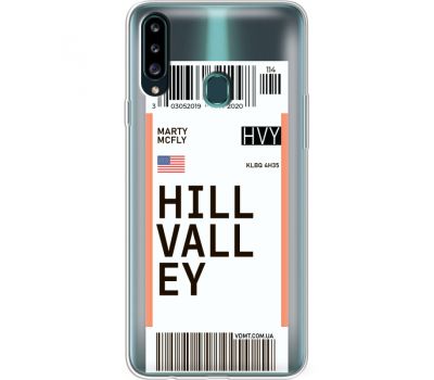 Силіконовий чохол BoxFace Samsung A207 Galaxy A20s Ticket Hill Valley (38126-cc94)