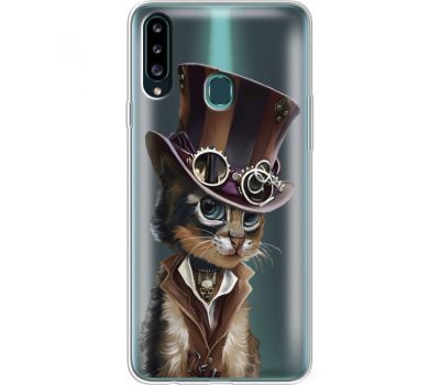 Силіконовий чохол BoxFace Samsung A207 Galaxy A20s Steampunk Cat (38126-cc39)