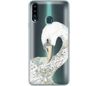 Силіконовий чохол BoxFace Samsung A207 Galaxy A20s Swan (38126-cc24)