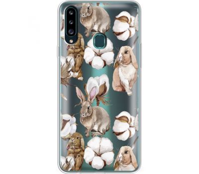 Силіконовий чохол BoxFace Samsung A207 Galaxy A20s Cotton and Rabbits (38126-cc49)