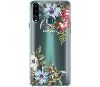Силіконовий чохол BoxFace Samsung A207 Galaxy A20s Floral (38126-cc54)