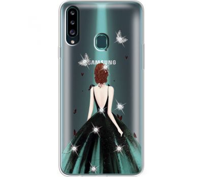 Силіконовий чохол BoxFace Samsung A207 Galaxy A20s Girl in the green dress (938126-rs13)