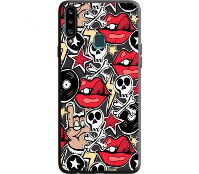 Силіконовий чохол BoxFace Samsung A207 Galaxy A20s Rock Graffiti (38155-bk57)