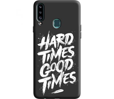 Силіконовий чохол BoxFace Samsung A207 Galaxy A20s hard times good times (38155-bk72)
