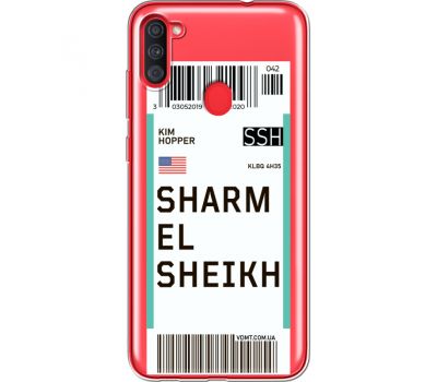 Силіконовий чохол BoxFace Samsung A115 Galaxy A11 Ticket Sharmel Sheikh (39629-cc90)