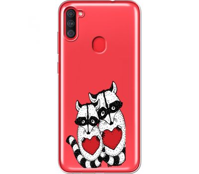 Силіконовий чохол BoxFace Samsung A115 Galaxy A11 Raccoons in love (39629-cc29)