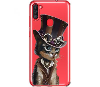 Силіконовий чохол BoxFace Samsung A115 Galaxy A11 Steampunk Cat (39629-cc39)