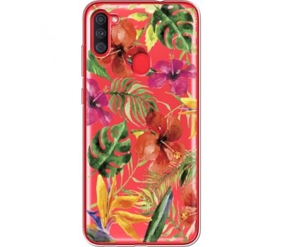 Силіконовий чохол BoxFace Samsung A115 Galaxy A11 Tropical Flowers (39629-cc43)