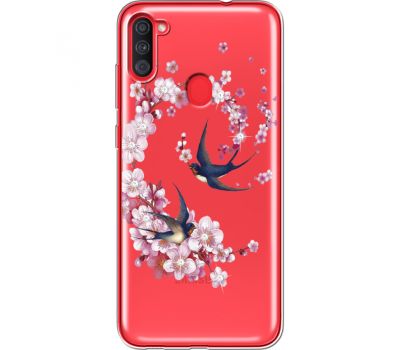 Силіконовий чохол BoxFace Samsung A115 Galaxy A11 Swallows and Bloom (939629-rs4)