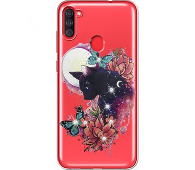 Силіконовий чохол BoxFace Samsung A115 Galaxy A11 Cat in Flowers (939629-rs10)